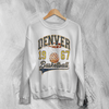 Basketball Since Forever Sweatshirt 1967 Denver Shirt University Merch - White - WorldWideShirt