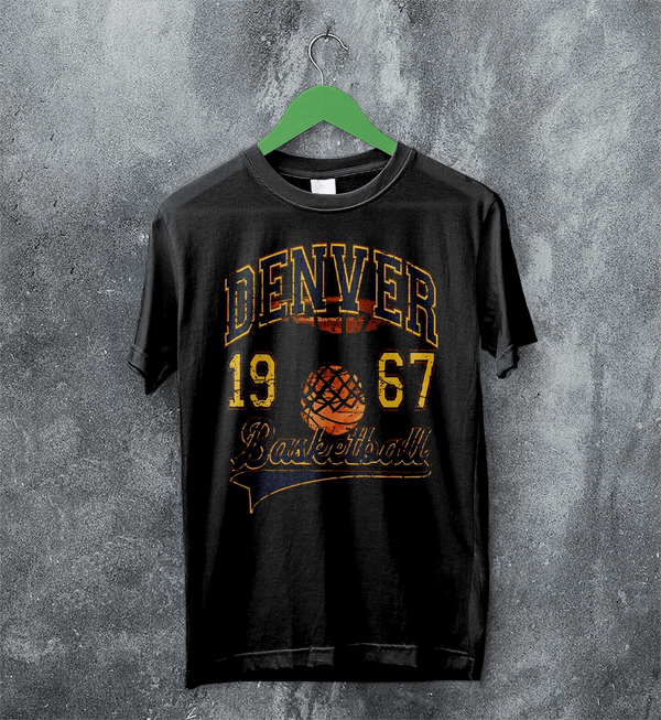 Basketball Since Forever T-shirt 1967 Denver Shirt University Merch - Black - WorldWideShirt