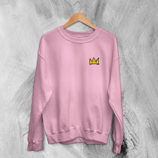 Basquiat Crown Sweatshirt Jean - Michel Sweater Basquiat King Crown Logo - WorldWideShirt