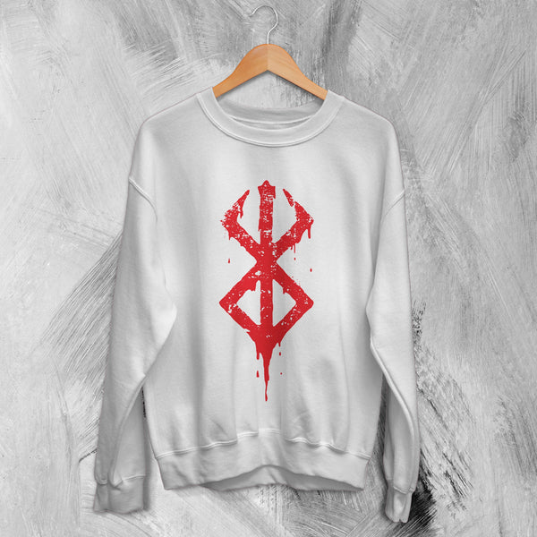 Berserk Logo Sweatshirt Berserk Sweater Manga Berserk Anime Merch - WorldWideShirt