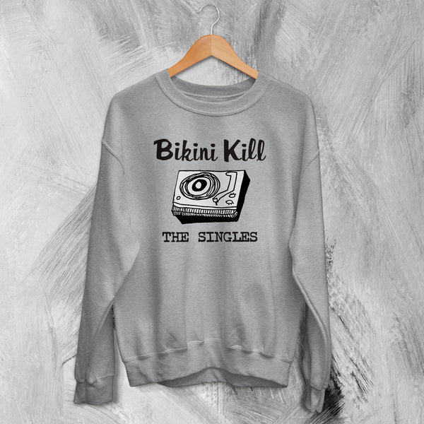 Bikini Kill Sweatshirt The Singles Sweater Vintage Vinyl Album Art Merch - WorldWideShirt