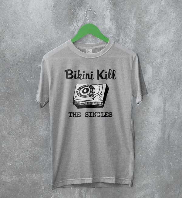 Bikini Kill T-Shirt The Singles Shirt Vintage Vinyl Album Art Merch - WorldWideShirt
