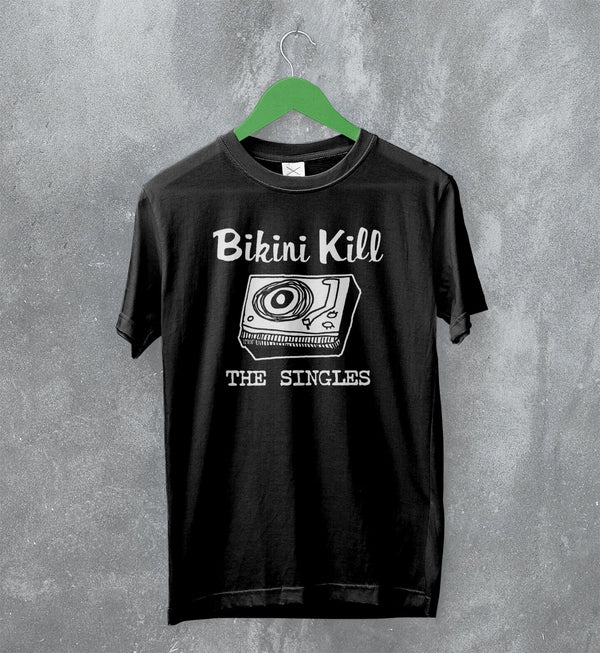 Bikini Kill T-Shirt The Singles Shirt Vintage Vinyl Album Art Merch - WorldWideShirt