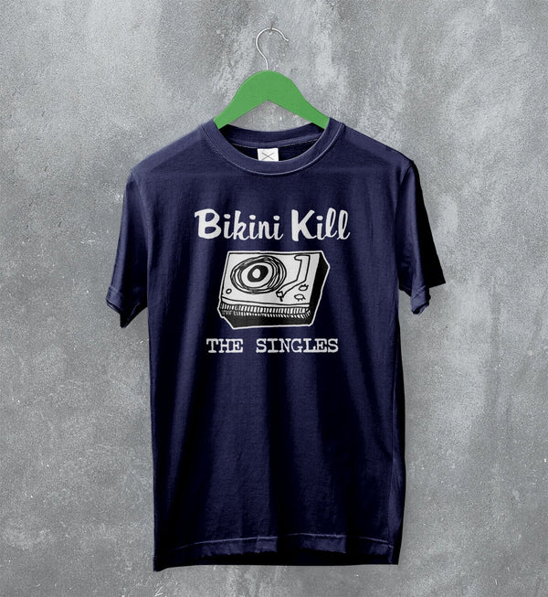 Bikini Kill T-Shirt The Singles Shirt Vintage Vinyl Album Art Merch - WorldWideShirt