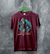 Billy Joel Retro Biker T-Shirt 80s Rock Legend Tee Motorcycle Billy Joel Shirt - Red Maroon - WorldWideShirt