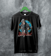 Billy Joel Retro Biker T-Shirt 80s Rock Legend Tee Motorcycle Billy Joel Shirt - Black - WorldWideShirt
