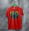 Billy Joel Tour T-Shirt Live in Concert Billy Joel Shirt Inglewood 1980 Merch - Red - WorldWideShirt