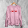 Bjork Sweatshirt Ask Bjork Greatest Hits Graphic Shirt Pop Star Bjork Crewneck - Light Pink - WorldWideShirt