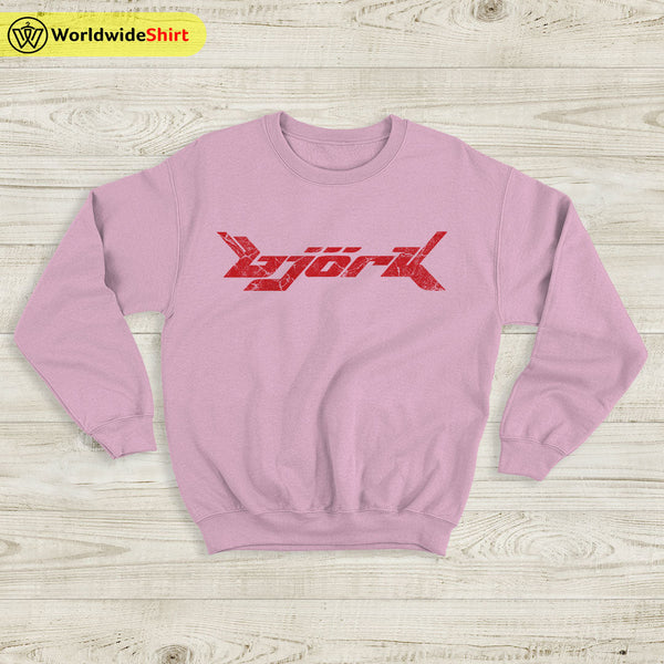 Bjork Sweatshirt Bjork Vintage Logo Sweater Bjork Shirt - WorldWideShirt