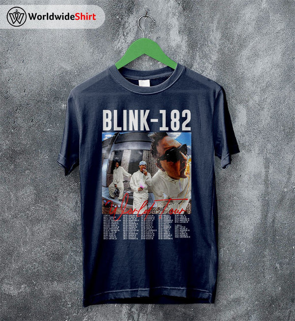 Blink-182 World Tour 2023 T Shirt Blink-182 Shirt Music Shirt - WorldWideShirt