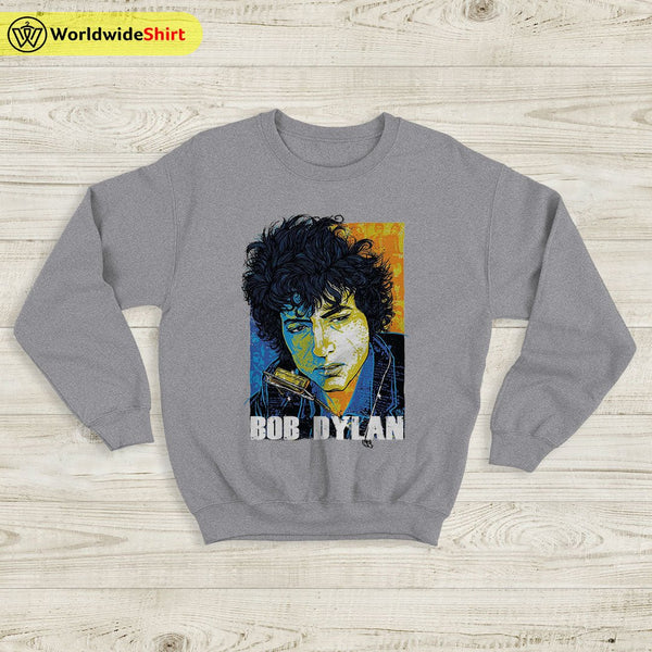 Bob Dylan Pop Art Graphic Sweatshirt Bob Dylan Shirt Music Shirt - WorldWideShirt