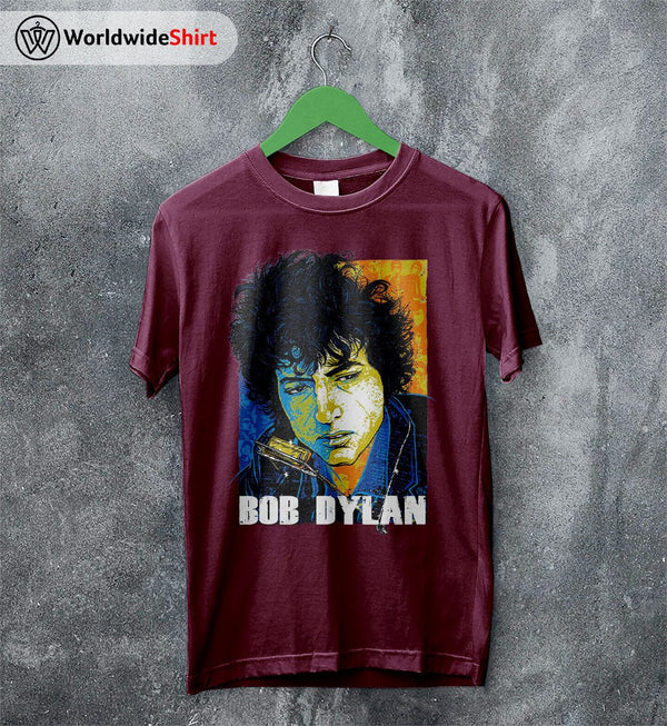 Bob Dylan Pop Art Graphic T Shirt Bob Dylan Shirt Music Shirt - WorldWideShirt