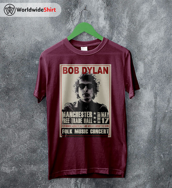 Bob Dylan Vintage UK Tour T Shirt Bob Dylan Shirt Music Shirt - WorldWideShirt