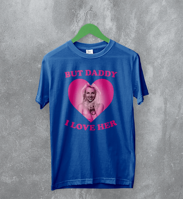 Britney Spears Lover T-Shirt Pop Love Britney Spears Shirt Pop Princess Tee - Royal Blue - WorldWideShirt