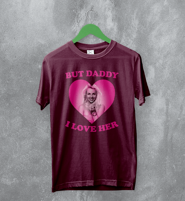 Britney Spears Lover T-Shirt Pop Love Britney Spears Shirt Pop Princess Tee - Red Maroon - WorldWideShirt