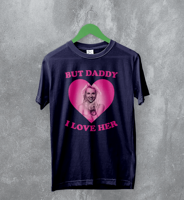 Britney Spears Lover T-Shirt Pop Love Britney Spears Shirt Pop Princess Tee - Navy Blue - WorldWideShirt