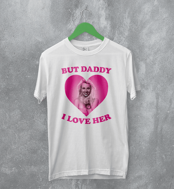Britney Spears Lover T-Shirt Pop Love Britney Spears Shirt Pop Princess Tee - White - WorldWideShirt