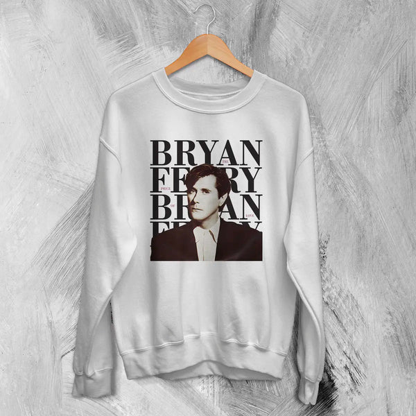 Bryan Ferry Sweatshirt Roxy Music Shirt 80s Pop Rock Merch - White - WorldWideShirt