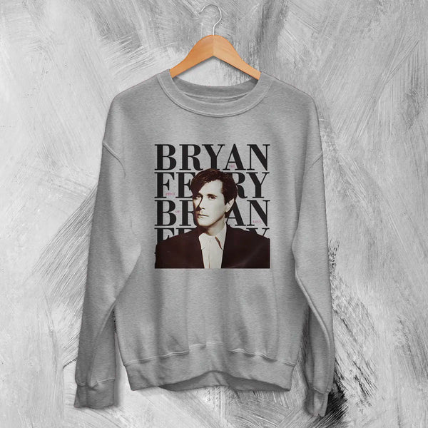 Bryan Ferry Sweatshirt Roxy Music Shirt 80s Pop Rock Merch - Sport Grey - WorldWideShirt