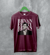 Bryan Ferry T-Shirt Roxy Music Shirt 80s Pop Rock Merch - Red Maroon - WorldWideShirt