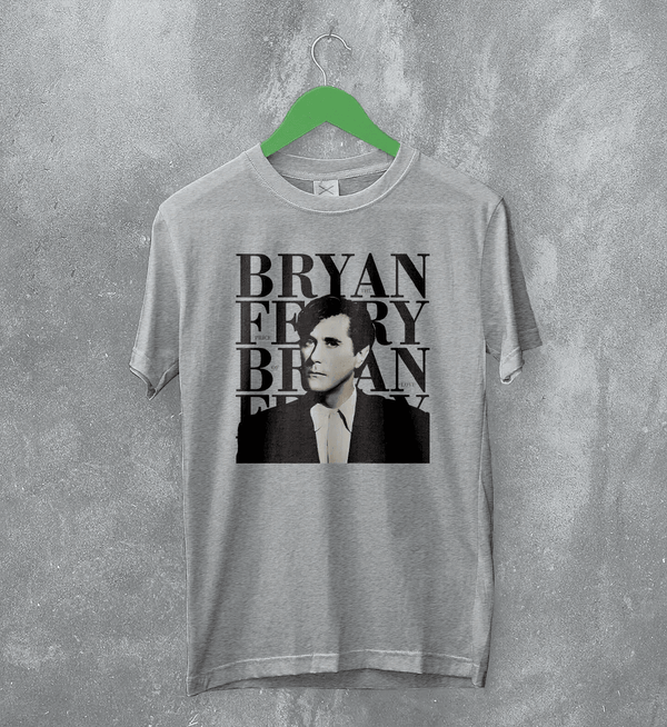 Bryan Ferry T-Shirt Roxy Music Shirt 80s Pop Rock Merch - Sport Grey - WorldWideShirt