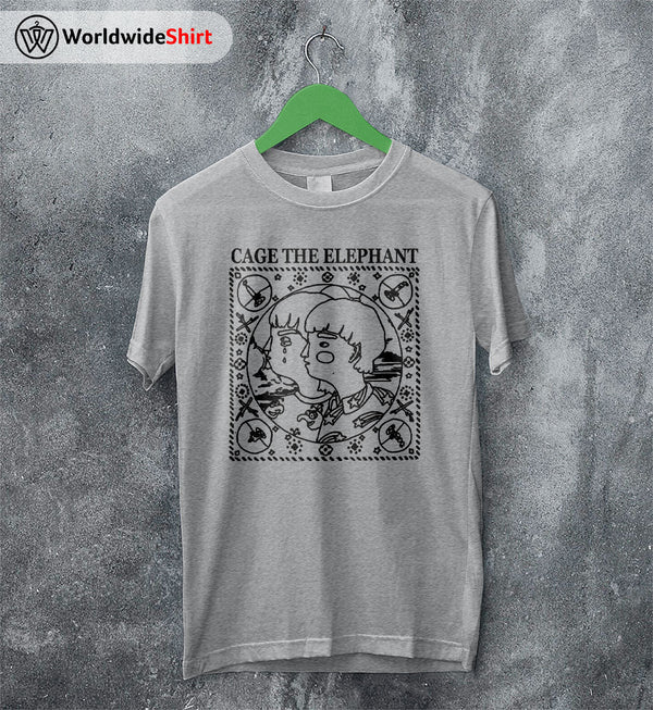 Cage The Elephant Merch Band Tour Vintage T Shirt Cage The Elephant Shirt - WorldWideShirt