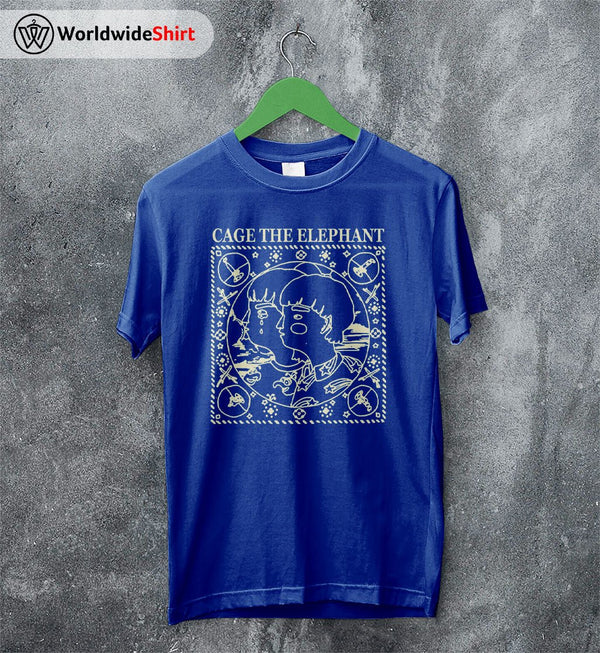 Cage The Elephant Merch Band Tour Vintage T Shirt Cage The Elephant Shirt - WorldWideShirt