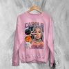 Cardi B Bootleg Sweatshirt Rap Cardi B Shirt Retro Rapper Style Crewneck Music Streetwear - Light Pink - WorldWideShirt