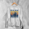Cat Sweatshirt Pew Pew Madafaka Sweater Cat Animal Lover Gift - WorldWideShirt