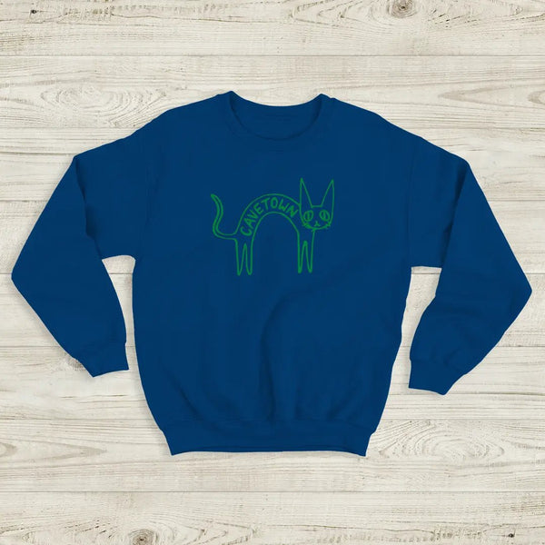 Cavetown Cat Sweatshirt CatTown Cavetown Shirt Indie Pop Music Merch - Royal Blue - WorldWideShirt