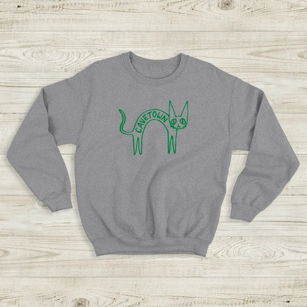 Cavetown Cat Sweatshirt CatTown Cavetown Shirt Indie Pop Music Merch - Sport Grey - WorldWideShirt