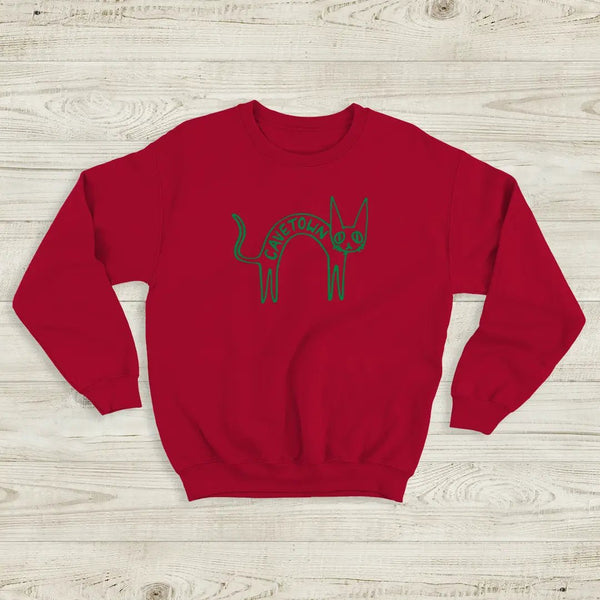 Cavetown Cat Sweatshirt CatTown Cavetown Shirt Indie Pop Music Merch - Red - WorldWideShirt