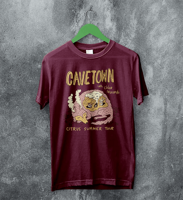 Cavetown Citrus Summer Tour T-Shirt The Cavetown And Chloe Moriondo Shirt - Red Maroon - WorldWideShirt