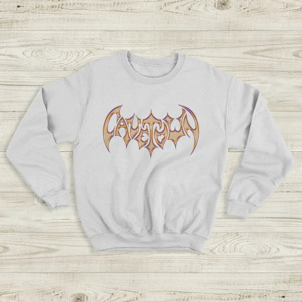 Cavetown Logo Sweatshirt Indie Bat Cavetown Shirt Gentle Ukulele Music Merch - White - WorldWideShirt