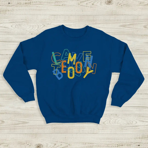 Cavetown Logo Sweatshirt Vintage Lemon Boy Shirt Tour Indie Fan Cavetown Tee - Royal Blue - WorldWideShirt