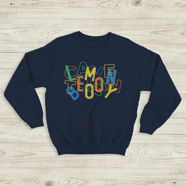 Cavetown Logo Sweatshirt Vintage Lemon Boy Shirt Tour Indie Fan Cavetown Tee - Navy Blue - WorldWideShirt