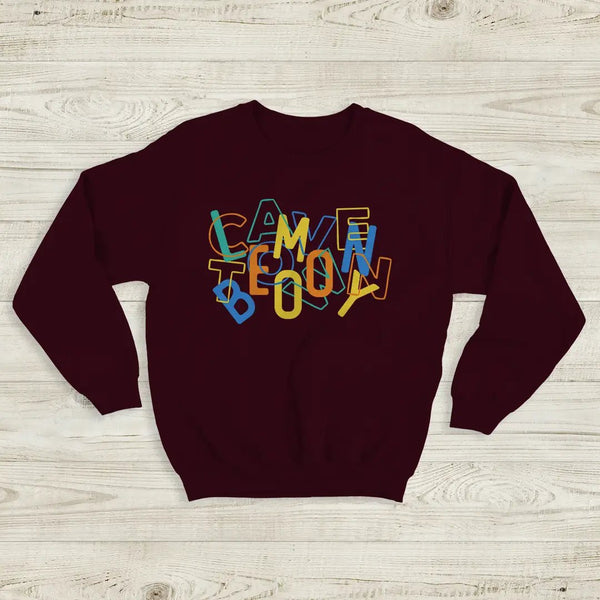 Cavetown Logo Sweatshirt Vintage Lemon Boy Shirt Tour Indie Fan Cavetown Tee - Red Maroon - WorldWideShirt