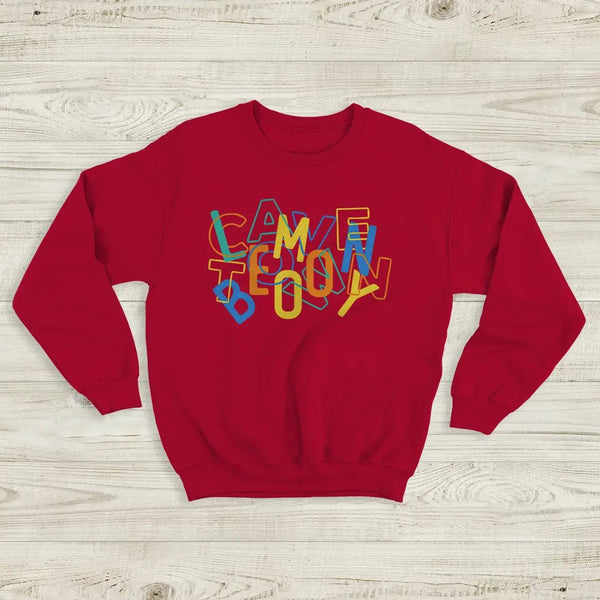 Cavetown Logo Sweatshirt Vintage Lemon Boy Shirt Tour Indie Fan Cavetown Tee - Red - WorldWideShirt