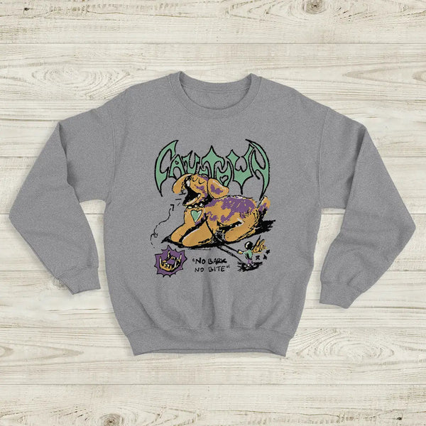 Cavetown No Bark No Bite Sweatshirt Album Running with Scissors Cavetown Shirt - Sport Grey - WorldWideShirt