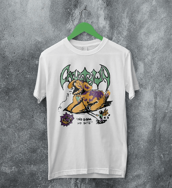 Cavetown No Bark No Bite T-Shirt Album Running with Scissors Cavetown Shirt - White - WorldWideShirt