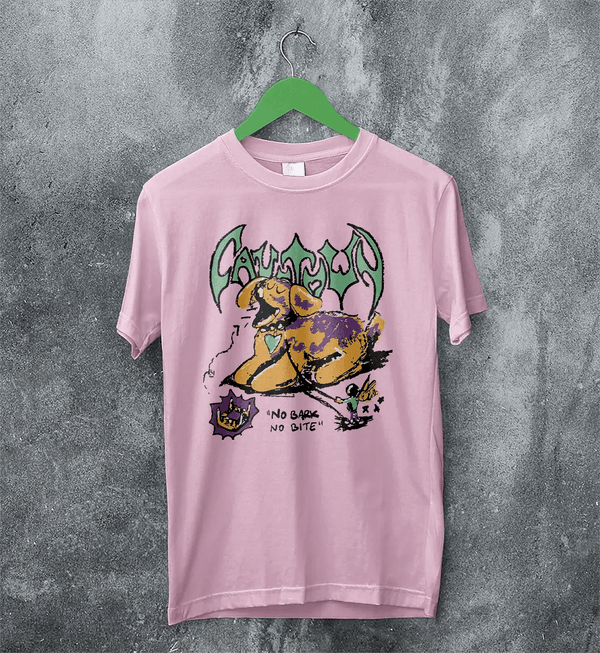 Cavetown No Bark No Bite T-Shirt Album Running with Scissors Cavetown Shirt - Light Pink - WorldWideShirt