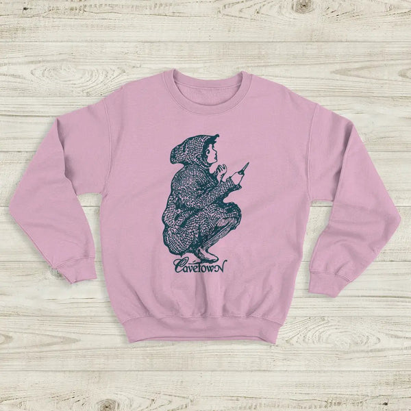 Cavetown Sweatshirt Cute Girl Shirt Indie Rock Music Merch - Light Pink - WorldWideShirt