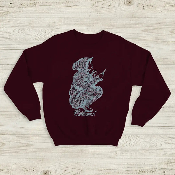 Cavetown Sweatshirt Cute Girl Shirt Indie Rock Music Merch - Red Maroon - WorldWideShirt
