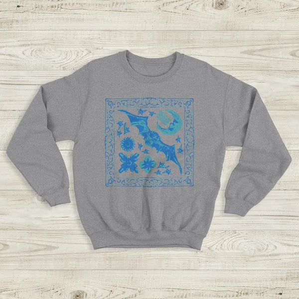 Cavetown Sweatshirt Dark Bat Moon Shirt Indie Rock Cavetown Music Merch - Sport Grey - WorldWideShirt