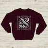 Cavetown Sweatshirt Dark Bat Moon Shirt Indie Rock Cavetown Music Merch - Red Maroon - WorldWideShirt
