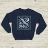 Cavetown Sweatshirt Dark Bat Moon Shirt Indie Rock Cavetown Music Merch - Navy Blue - WorldWideShirt