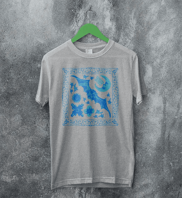 Cavetown T-Shirt Dark Bat Moon Shirt Indie Rock Cavetown Music Merch - Sport Grey - WorldWideShirt