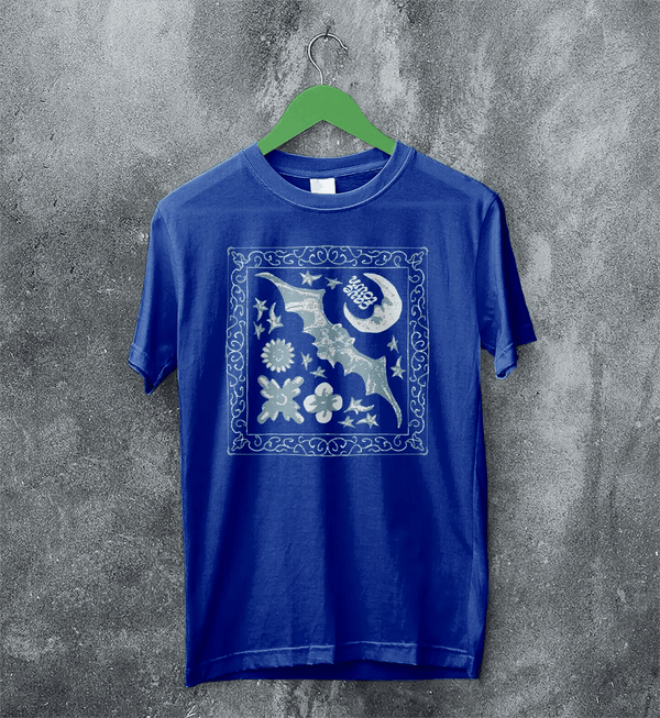 Cavetown T-Shirt Dark Bat Moon Shirt Indie Rock Cavetown Music Merch - Royal Blue - WorldWideShirt