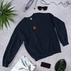 Charmander Embroidered Pokémon Sweatshirt – Minimalist Gen 1 Style - Navy Blue - WorldWideShirt