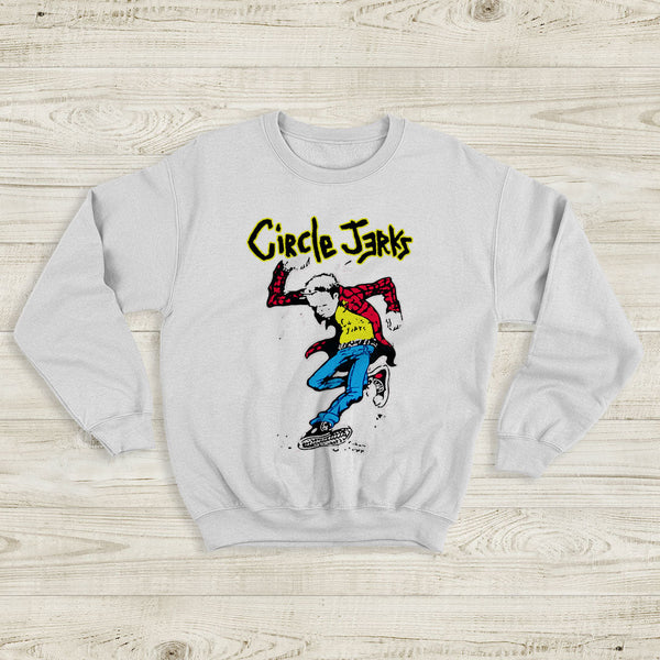 Circle Jerks Graphic Logo Sweatshirt Circle Jerks Shirt Music Shirt - WorldWideShirt